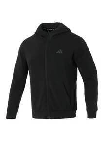 Adidas Men's Jacket/Coat D4T FULL-ZIP HO Comfortable Outdoor Sports Travel Jacket IY1131 - Black - View 2