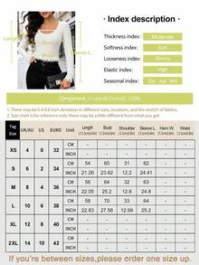 ROSIE POPHUB Women's U‑Neck Cutout Strap Long Sleeve Crop Top Ribbed Knit Lace Fringe Hem Slim Fit Casual Top For Daily Commute Fall & Winter - White - View 5