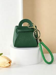1pc Mini Handbag - Macaron Colors & Solid Colors (Black, Pink, Yellow, Blue, Green, Purple, White, Transparent) - Women's Birthday Party Wedding Gift Bag, With Gold-Tone Hardware, Suitable For Girls, Brides, Baptism - Decorative Party Favors & Christmas Decorations - Multicolor - View 19