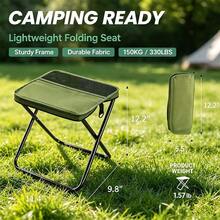 Folding Stool Set, Suitable For Various Terrains, Stable And Non-Slip On The Ground, Foldable And Easy To Store, Perfect For Forest Camping, Pond Fishing Or As Temporary Outdoor Seating - Multicolor - View 6