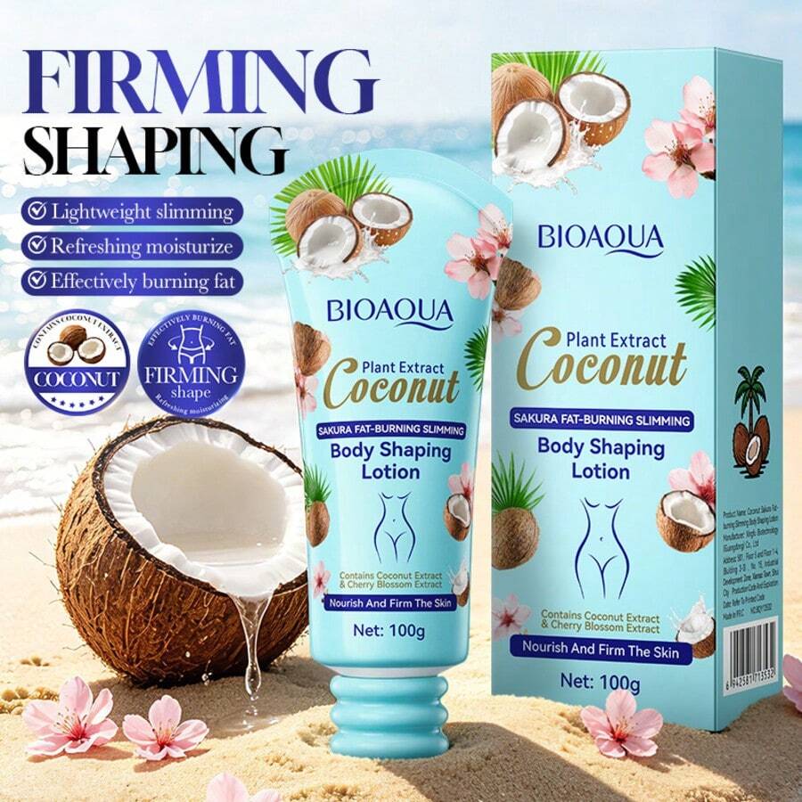 100g BIOAQUA Coconut & Sakura Body Shaping Lotion, Plant Extract ...
