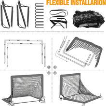 1pc Soccer Training Goal - 4' X 3' Backyard Soccer Goal - Portable Foldable Outdoor Soccer Goal Training Net - Pop-Up Soccer Net, Suitable For Soccer Practice, Fit For Outdoor, Home, Youth, Adult, Folding Goal - Easy Installation - Multicolor - View 2