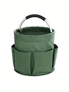 Multifunctional 6-Compartment Folding Storage Basket With Handle, Suitable For Picnic, Beach Or Toiletries Storage, Applicable For Travel, Home, Camping, Gardening And More, Durable And Sturdy - Multicolor - View 12