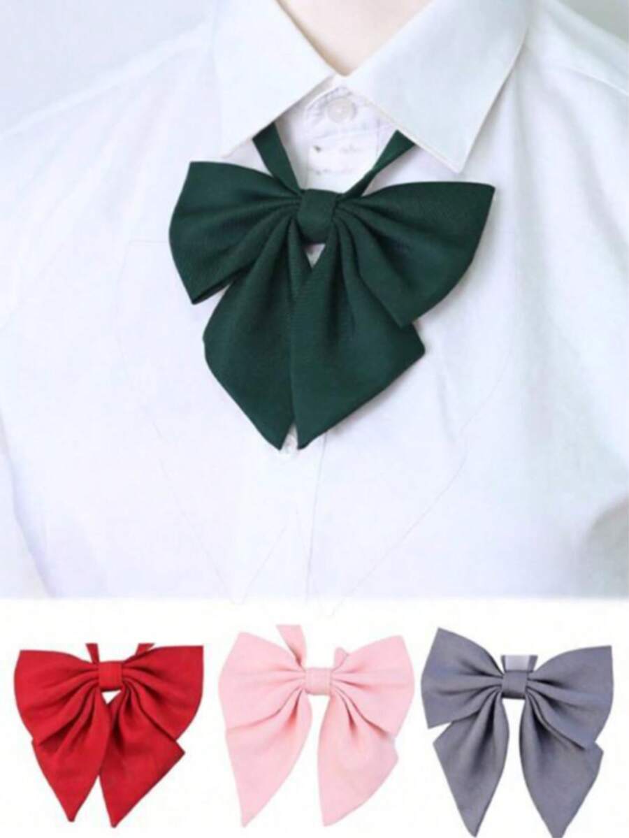 1pc Fashion Bow Tie, Necktie, Collar Flower, Suitable For School Uniform, Casual Wear And Cosplay, Back To School Essential, Casual Essential, Holiday Gift - Multicolor - View 1