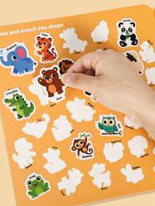 Reusable DIY Sticker Book For Kids, Multi-Scene Multi-Theme Bubble Stickers, Creative Jelly Stickers, Portable Quiet Busy Sticker Book - Multicolor - View 7