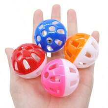 15pcs/10pcs/5pcs/1pc Bird Bell Ball Toy, Jingle Sound Diameter 3.8cm (1.5 Inch), Colorful Cat Teaser Bird Teaser Dog Parrot Toy Ball, Built-In Bell, Interactive Bird Cage Toy, Suitable For Budgies, Lovebirds, Small Birds, Pet Holiday Gift - View 11