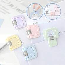 6/12pcs Planwith Multifunctional Colorful Mini Book Clips, Ins-Style Hanging & Standing Binding Clips, Convenient For Organizing Notes, Test Papers And Documents, Reliable Fasteners, Suitable As Back To School Gifts - Multicolor - View 4