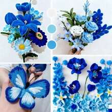 Colorful Twist Tie Bouquet Handmade Kit, Full Set Of Floral Crafting Materials With Stems, Creative Gift For Mother's Day, Valentine's Day, Graduation, Birthday, Student Art Classroom DIY Teaching Aid - Multicolor - View 12