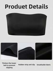 2 buah Bra Bandeau Tanpa Jahitan untuk Wanita, Bra Tanpa Bantalan, Bra Bandeau untuk Wanita - MultiWarna - View 6