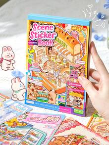 Buku Stiker Capybara Baru, 20 Stiker Kecil Tanpa Potong dengan Berbagai Adegan, Bahan Stiker Dekoratif Kreatif dan Edukatif - Rectangle - View 10