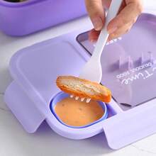 Compartment Bento Box For Students, Microwaveable Japanese Style Lunch Box With Utensils, Salad Meal Box For Office Workers - Multicolor - View 5