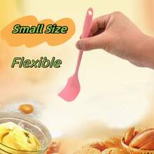 4pcs Silicone Spatula Set, Cake Making, Cooking, Baking Batter Scraper Stirring Spatula, Suitable For Home Baking Enthusiasts, Kitchen Utensils Baking Tools, Heat Resistant One-Piece Seamless Multicolor, Applicable For Christmas, Thanksgiving, Holiday Parties - View 2