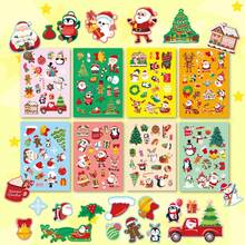 8pcs/1pc Christmas Party Decoration Cute Snowflake Reindeer Waterproof Planner Notebook Phone Case Stickers - Multiple Styles - View 1