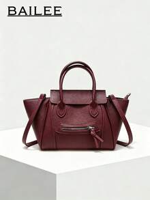 BAILEE Túi tote PU thời trang, có thể xách tay hoặc đeo vai với dây đeo rời, phù hợp với trang phục thời thượng, cũng là lựa chọn quà tặng tuyệt vời - Nhiều màu - Xem 2