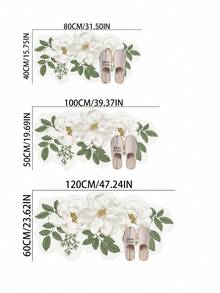 1pc Gold Floral Pattern Bath Mat, Bathroom Rug, Door Mat, Small Rug, Carpet, Floor Mat, Home Decor, Area Rug, Outdoor Mat, Bedroom Carpet, Washable Rug - Multicolor - View 7