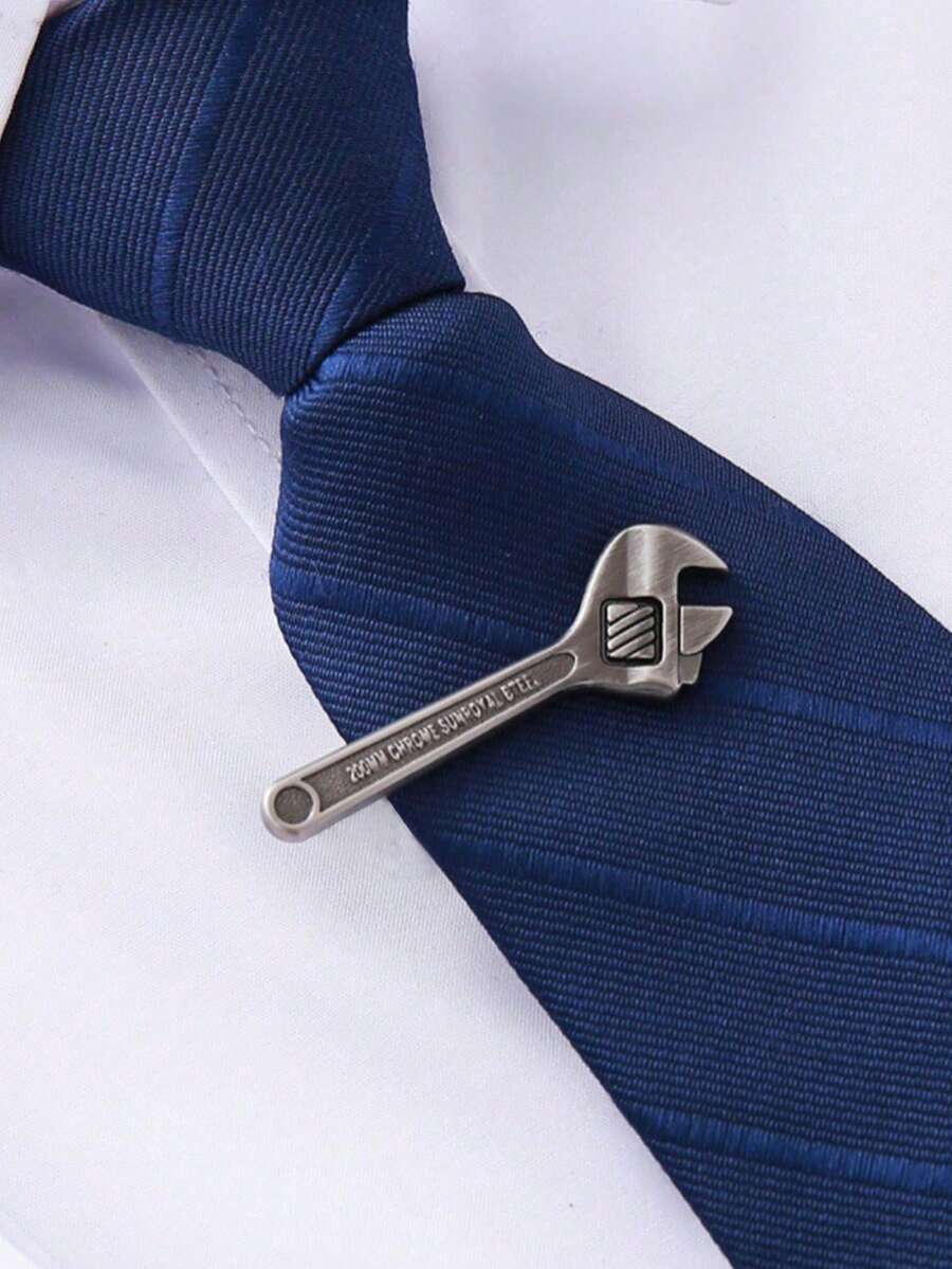 1pc Men's High-Quality Suit Tie Clip, Elegant & Versatile, Suitable For Business, Daily Commute, Decoration/Gift/Styling Clip - Multicolor - View 1