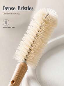 1/4pcs Multi-Size Bottle Brush Set, Long Handle Kitchen Cleaning Brushes, Suitable For Water Bottles, Glass Cups, Jars And Tumblers - Grey - View 7