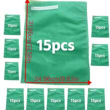 15pcs Fruit Protection Bags, Plant Covers, Bird & Insect Protection Netting, Suitable For Garden Crops Like Tomatoes, Grapes, Apples, Reusable Protection Bags - A - View 2