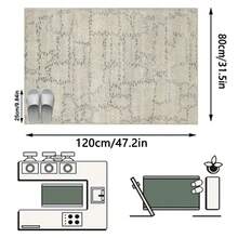 1PC Light Gray Mottled Dot Geometric Long Strip Carpet, Modern Wabi-Sabi Style Faux Cashmere Rectangular Asymmetrical Dotted Wave Machine Washable Runner Rug, Suitable For Living Room, Hallway, Corridor, Bedside, Home Decor - Multicolor - View 15