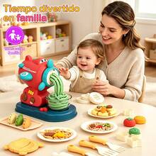 Set de Juguete Máquina de Pasta en Forma de Avión para Masa Colorida, Incluye Moldes y Herramientas, Juego de Imitación de Cocina - Multicolor - Ver 6
