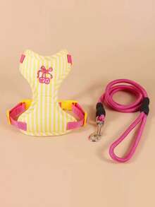 1pc Rabbit Vest Harness Leash, Suitable For Small Dogs, Teddy, Bichon Frise, Puppies, Adjustable Pet Dog Leash, Rabbit Harness, Rabbit Supplies, Rabbit Pet Supplies, Rabbit Supplies, Dog Supplies, Cat Supplies, Dog Leash - Multicolor - View 10