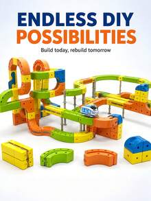 Electric Train Set For Kids,Boys Toys,Montessori Toys,Kids Toys,Train Toys,Toys,Games,Train Track,Marble Run,Toys,Christmas,Car Track,Montessori Toys - Multicolor - View 11