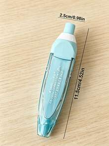 Pink Pen-Shaped Retractable Correction Tape, Creative Stationery Supplies, With Replaceable Ink Cartridge, Back To School Essential - A - View 4