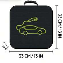 1pc Electric Vehicle Charging Cable Storage Bag - Portable Durable Universal Organizer Box For Charging Cables, Hoses And Accessories, Car Storage, Car Accessories - Storage Bag - View 10