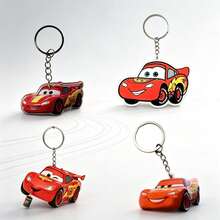 2D Flat Disney Cars Lightning McQueen New Acrylic Keychain, Unisex Fan Essential, Practical, Beautiful, Novel Keychain, Key Ring, Holiday Gift Decoration Key Pendant, Car Keychain, Backpack Wallet Keychain - Multicolor - View 10