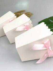 6/12/18pcs,Bow Popcorn Box Party Supplies Candy Favor Boxes Bags Candy Snack Mini Snack Candy Food Container Birthday - Multicolor - View 4
