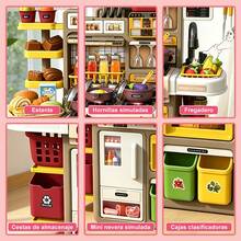 Pink Kitchen Toy Set With Storage, Suitable For Parents And Children, Kitchen Sink Toy. - Multicolor - View 6