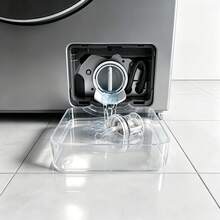 1pc Heavy Duty Washing Machine Drain Pan Replacement Funnel, Suitable For Floor Overflow Washing Machine Drain Tray, Plastic Drainage System, Suitable For Washing Machine, Suitable For Laundry Room And Bathroom Storage - Multicolor - View 1
