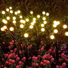 1PC Solar Firefly Ground Stake Light, 6LED/8LED/10LED Solar Powered Firefly Lights, IP65 Waterproof Outdoor Garden Path Light, Auto On‑Off Solar Landscape Light For Yard Patio Lawn Camping Holiday Wedding Party Decoration - Firefly Ground Light - View 6