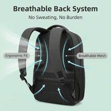 1pc Lenovo Laptop Backpack, Lightweight Design With Protective Inner Structure, Large‑Capacity Storage Computer Bag, Versatile For Student Class Use, Workplace Daily Commute And Business Trips - View 3