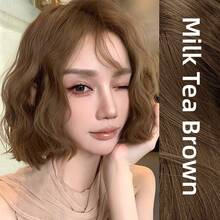 Milk Tea Brown Hair Color Set, 100ml+100ml Gentle Low Irritation Hair Dye Cream Set, Women Home DIY Hair Dye - Yellow 6.32 - View 4