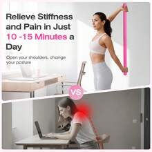 Adjustable Steel Yoga Stretching Bar, Flexible Fitness Equipment For Stretching, Posture Correction And Relieving Shoulder And Back Fatigue - A - View 4