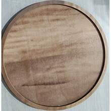1pc Round Tray, Snacks, Desserts, Cookies, Appetizers, Suitable For Multiple Occasions - Walnut - View 6