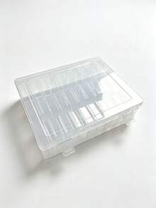 31pcs Bead Storage Box Set, 1 Large Box + 30 Small Transparent Plastic Compartment Storage Boxes With Hinged Lids, Rectangular Mini Compartment Boxes, Suitable For DIY Jewelry Making, Bracelet Beads, Nail Art Accessories, Small Parts Sorting, Valentine's Day Gift For Women - Multicolor - View 10