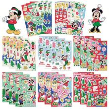Disney 8CPS Cartoon Christmas Mickey Collage Holiday Decor Waterproof DIY Phone Stickers - Multicolor - View 7