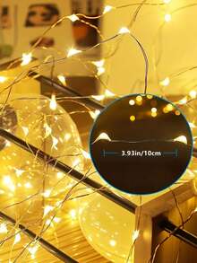 Outdoor LED Solar String Lights, Copper Wire/Silver Wire LED Solar String Lights, Solar Christmas String Lights, Suitable For Garden/Camping/Wedding/Yard/Patio Decoration - One Size - View 3