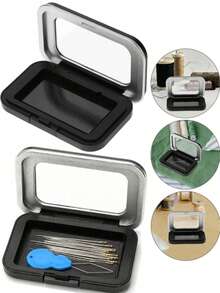 Multifunctional Magnetic Sewing Needle Box, Durable Steel Storage Case, Strong Magnetic Adsorption For Needles And Buttons, Portable Embroidery Patchwork Craft Storage Box, Best Gift For Craft Enthusiasts, Mothers And Tailors - Multicolor - View 6