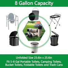 60pcs/20pcs Portable Camping Toilet Bags, Urine Bags, 8 Gallon Drawstring Camping Toilet Bags, Extra Thick Material, Suitable For Outdoor Hiking And Portable Toilets - Multicolor - View 5
