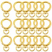 18pcs Round Rotating Alloy Lobster Clasp - Suitable For Keychains, Bags, Hooks, Quick Connectors, Pet Chains, DIY Crafts And Gift Making - Spring Clasp With Tail - View 10