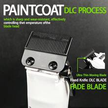 BRDCLIP Professional Hair Clipper KIT Adjustable Trimmer Cordless Hair Cutting Machine Digital Display Trimmer For Men Base Charger Hair Salon 116/BS-106B - Multicolor - View 5