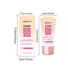 zephoco BB Cream Base Makeup Super Long-Lasting Brighten Skin Tone Cover Blemishes 30ml Concealer Foundation Liquid Face Makeup Matte Finish Suitable For All Skin Types - Skin Pink - View 3