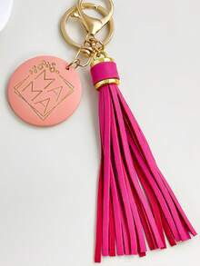 MAMA Wooden Keychain With PU Leather Tassel, Mother's Day Gift Bag Charm Car Key Ring For Mom Women - Multicolor - View 13