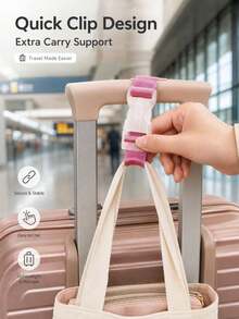 Portable Adjustable Luggage Strap With Buckle, Unisex, Suitable For Cruise, Camping, Outdoor, Beach Travel And Back To School Essential Accessory - Multicolor - View 4