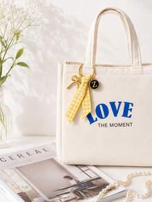 Gantungan Kunci Pita Hadiah yang Dipersonalisasi, Liontin Inisial, Gantungan Kunci Monogram, Aksesori Tas, Gantungan Resleting Dompet, Label Ransel, Hadiah untuk Guru, Pengiring Pengantin - MultiWarna - View 10