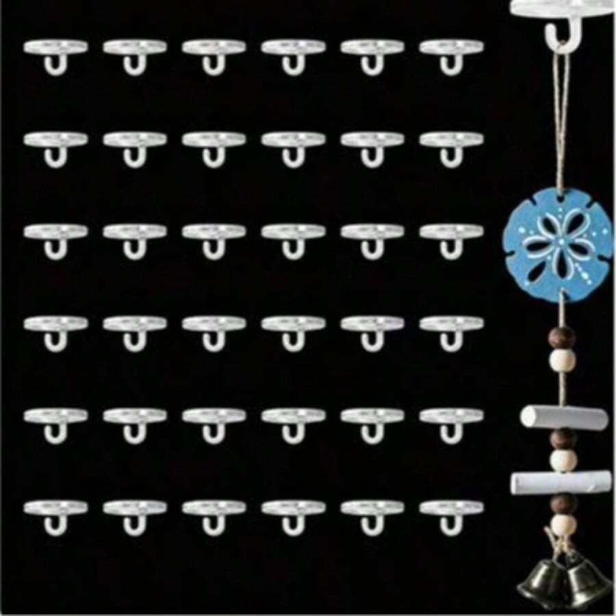 10/20PCS No-Drill Decorative Ceiling Hooks, Suitable For Birthday Decor, Wedding Party, Back To School Classroom Hanging Decorations, Ceiling Hooks For Lanterns - Style B - View 1