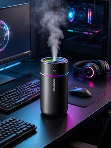 Car Air Humidifier 280ml Large Mist Output Colorful Soft Quiet Aroma Diffuser Essential Oil Home Bedroom Aromatherapy - USB - View 7